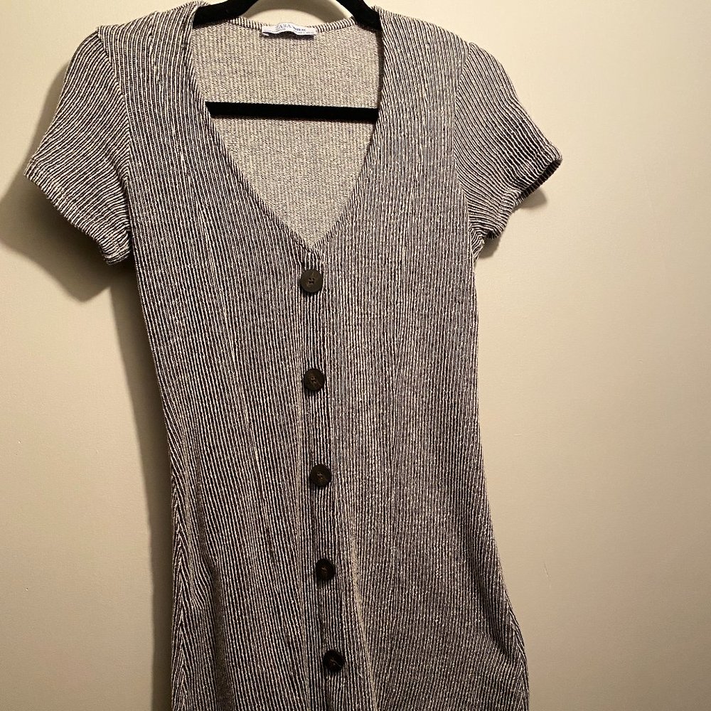ZARA Striped Mini Dress Size Small